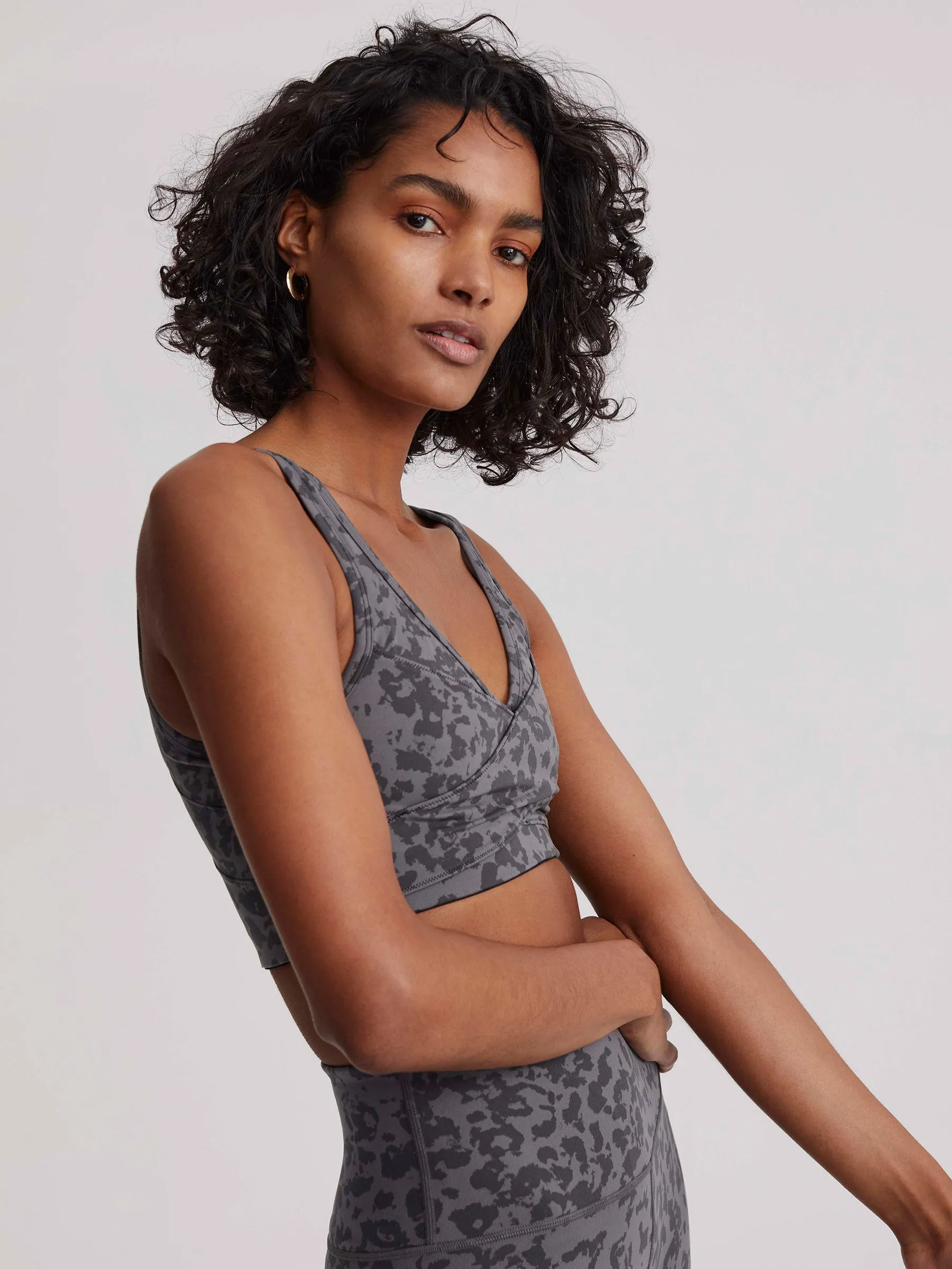 Blackened Distorted Animal Let's Move Kellam Sports Bra