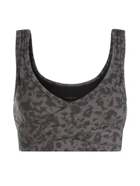 Blackened Distorted Animal Let's Move Kellam Sports Bra