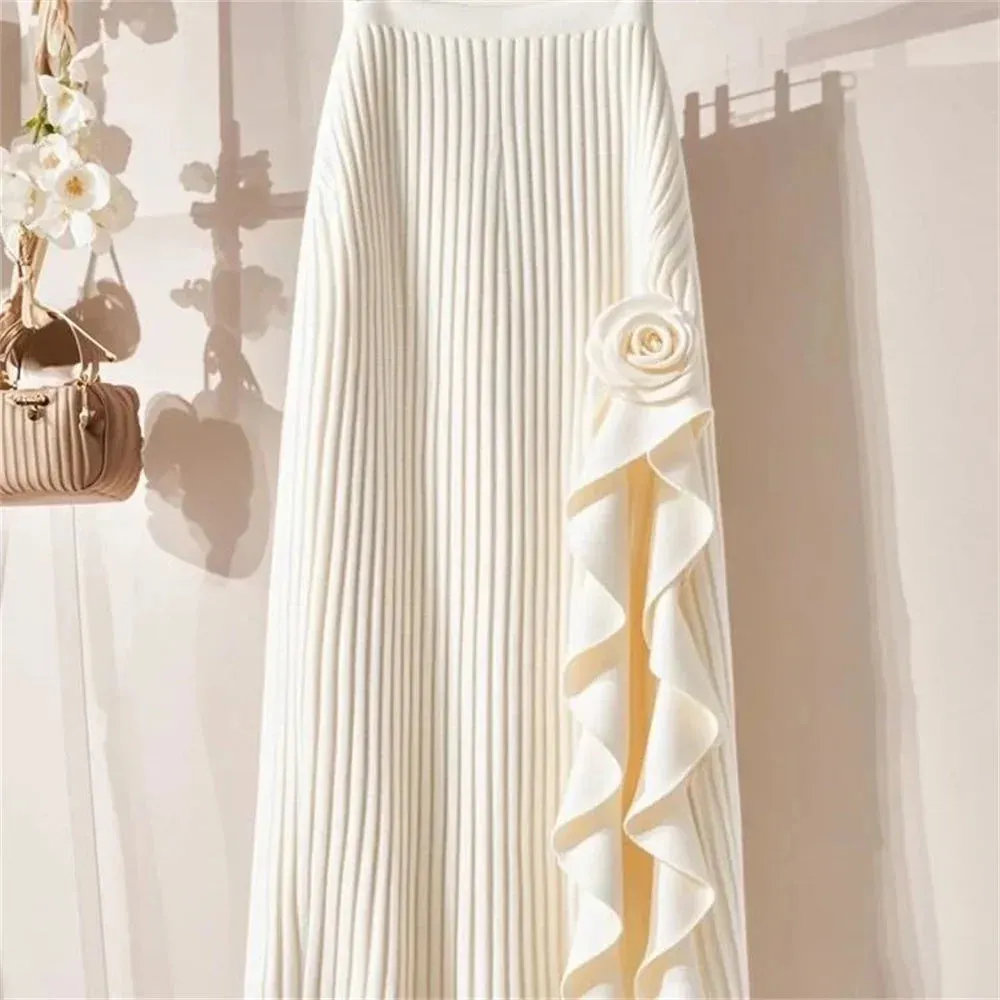 Chicmy-Christmas Thanksgiving Gift New Year's Eve Gift  'Rita'  A-line pleated Skirt