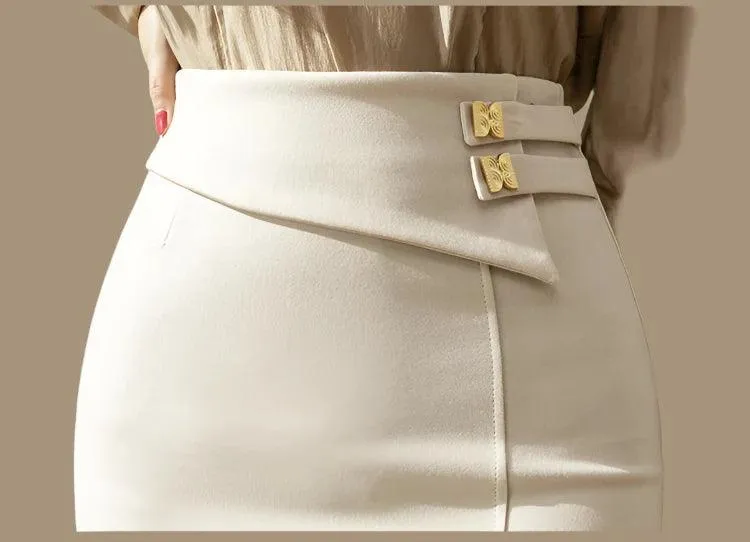 Classy High Waist Pencil Skirt
