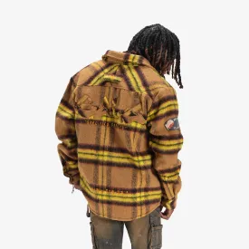 FURY FLEECE FLANNEL JACKET (RUST)