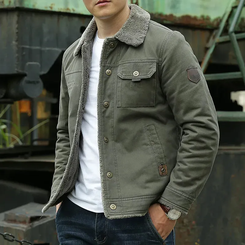 Guilder Jas | Heren Fleece Gevoerd Denim Jas