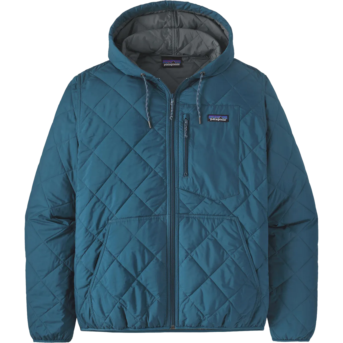 Men's Diamond Quilt Bomber Hoody