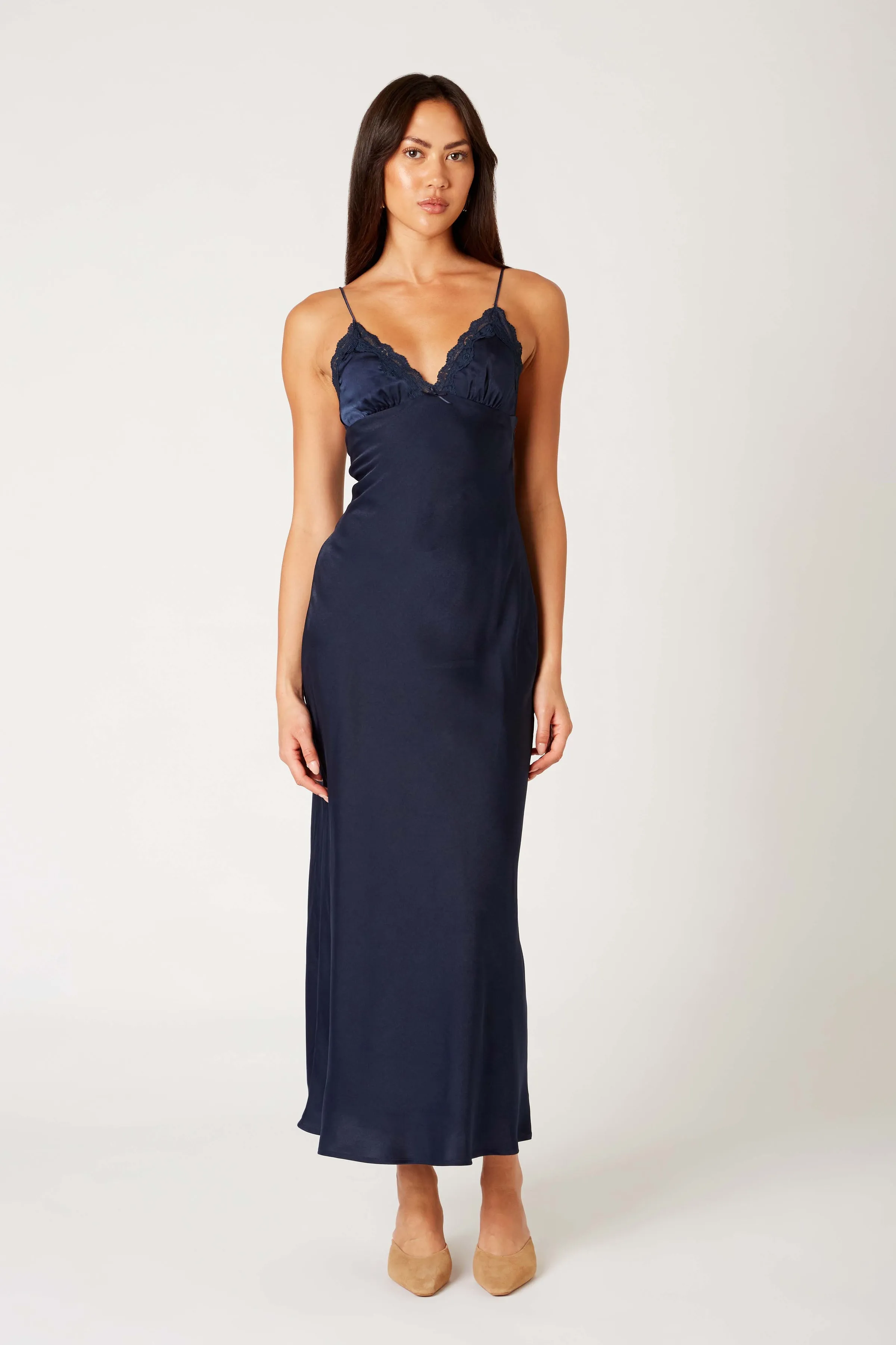 Midnight Jasmine Slip Dress