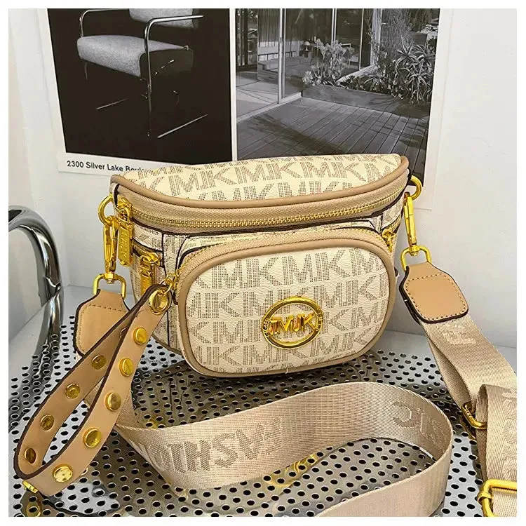 Women's Bags 2024 New Hot Selling Women's Chest Bags, Crossbody Bags, Versatile Wide Shoulder Straps, Women's Bags Trend